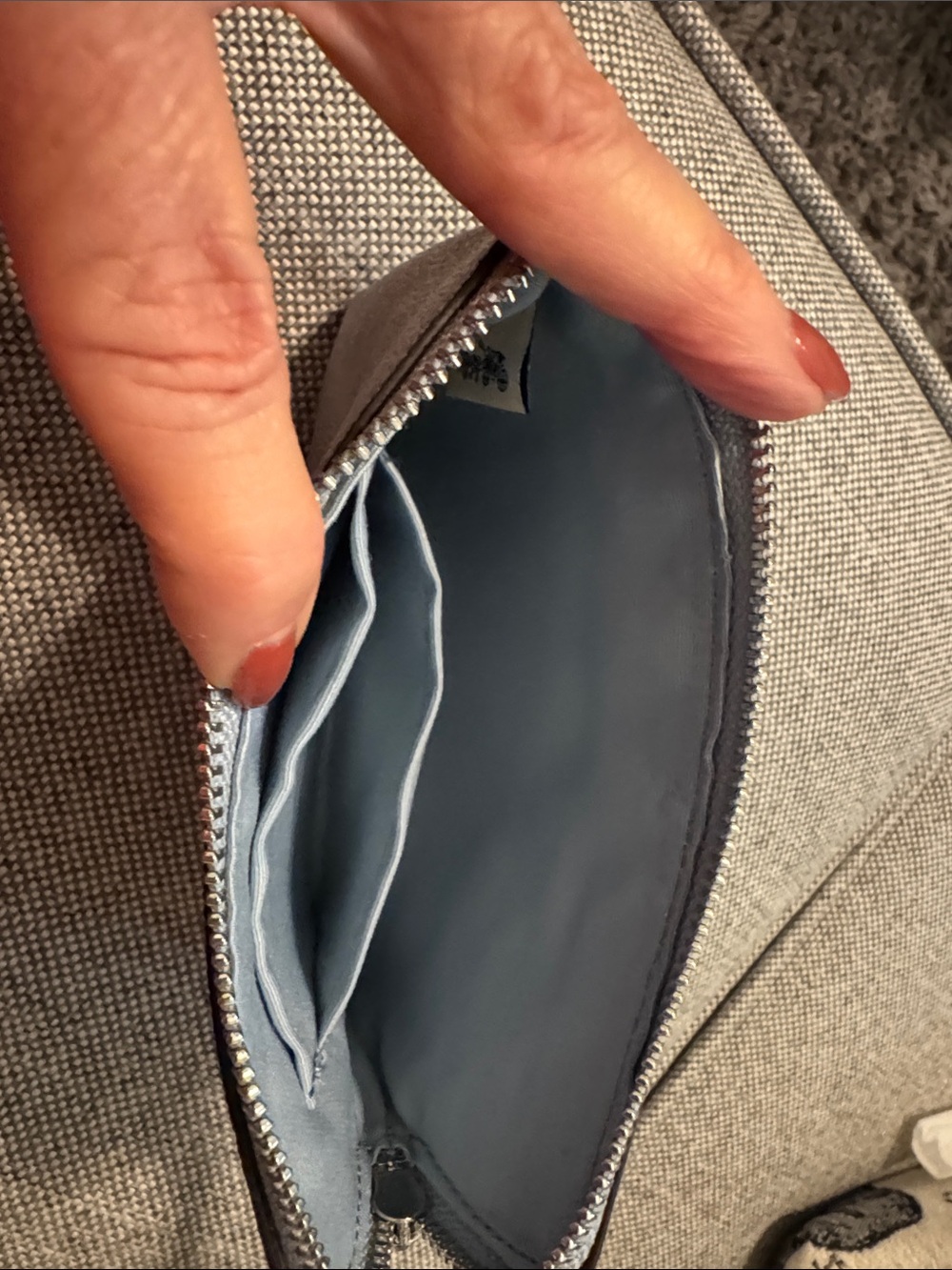 COACH Grey Pebbled Leather Wristlet Wallet - Picture 2 of 3